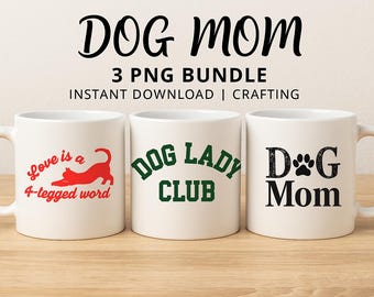 Mamá de perro png, amante de los perros SVG, paquete para amantes de las mascotas, señora perro SVG, mamá perro SVG, regalo para amantes de los animales, archivo digital de perro, clipart de mamá perro, mamá perro