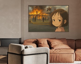 Arte mural imprimible de Studio Ghibli, póster de anime, merchandising de Studio Ghibli, póster de Studio Ghibli, regalo de anime, Studio Ghibli divertido - Descarga digital