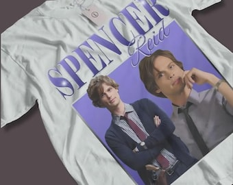 Spencer Reid Shirt, Spencer Reid Tshirt, Spencer Reid Vintage T-Shirt, Graphic Unisex T-shirt, Retro 90's Fans Homage T-shirt, Bootleg Shirt