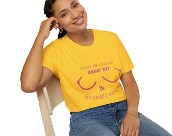 Funny Adult Humor Shirt – Great “Views” Tee for Her, Witty Suggestive Top, Flirty Graphic Shirt, Adult Joke T-Shirt, Bold Gift Idea
