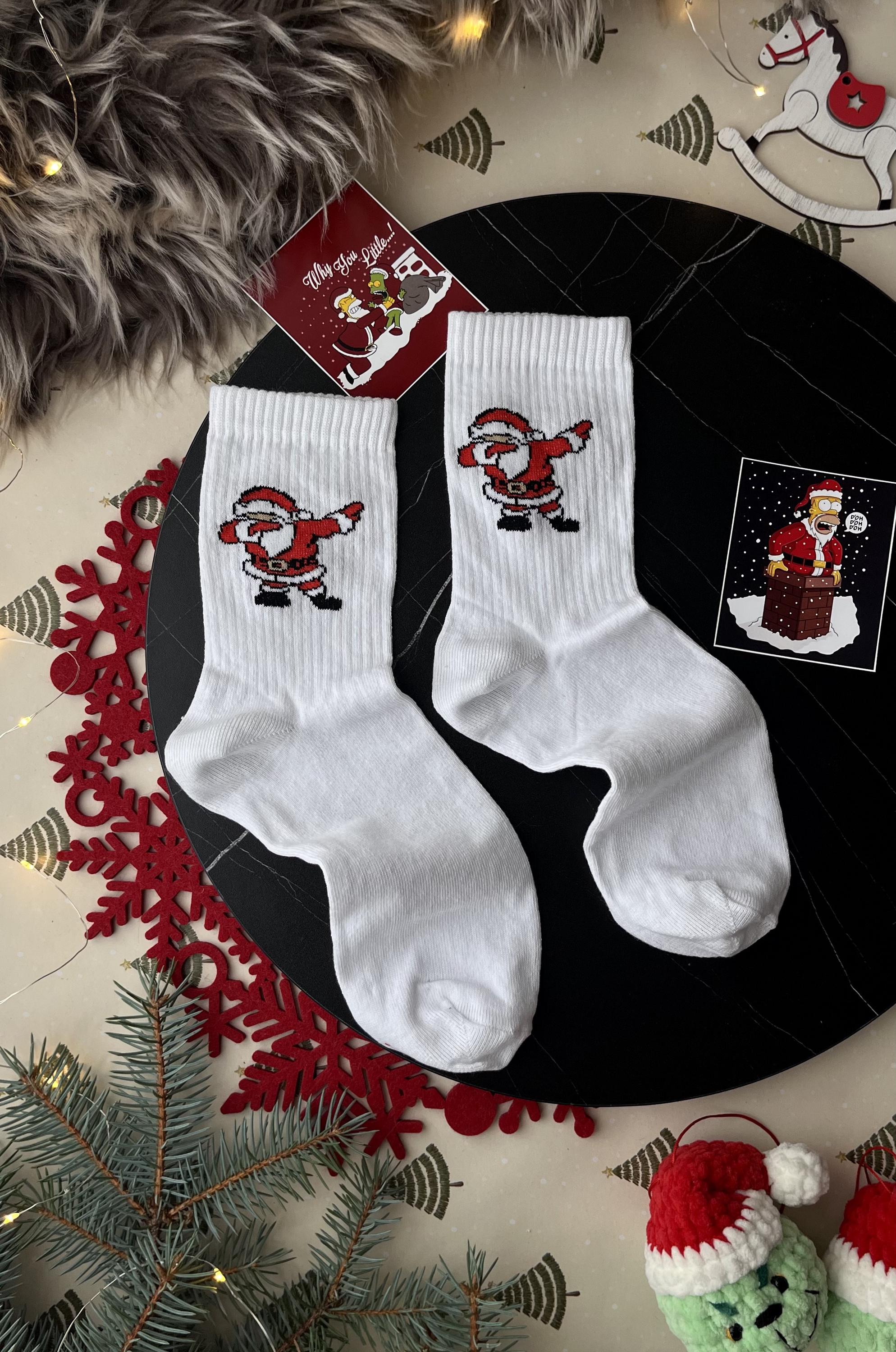 クリスマスソックスギフトセット 3足セット：サンタ＆シンプソン