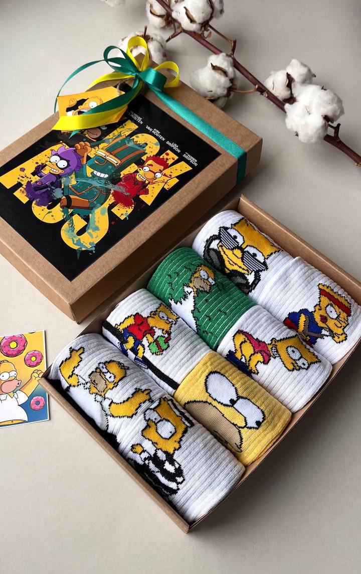 Confezione da 5 paia di calze fantasia The Simpsons Colore Multicolore