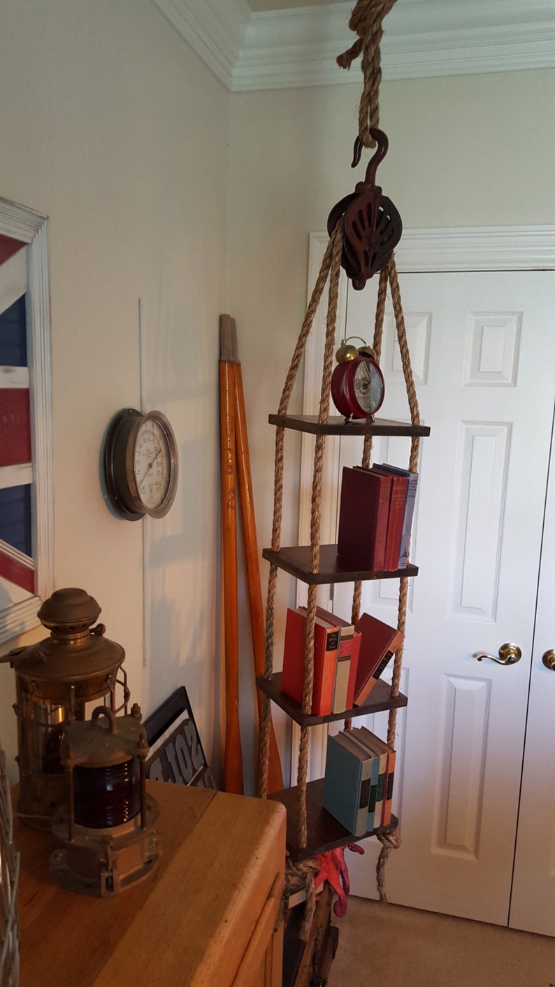 Vintage Industrial Hanging Shelves Etsy