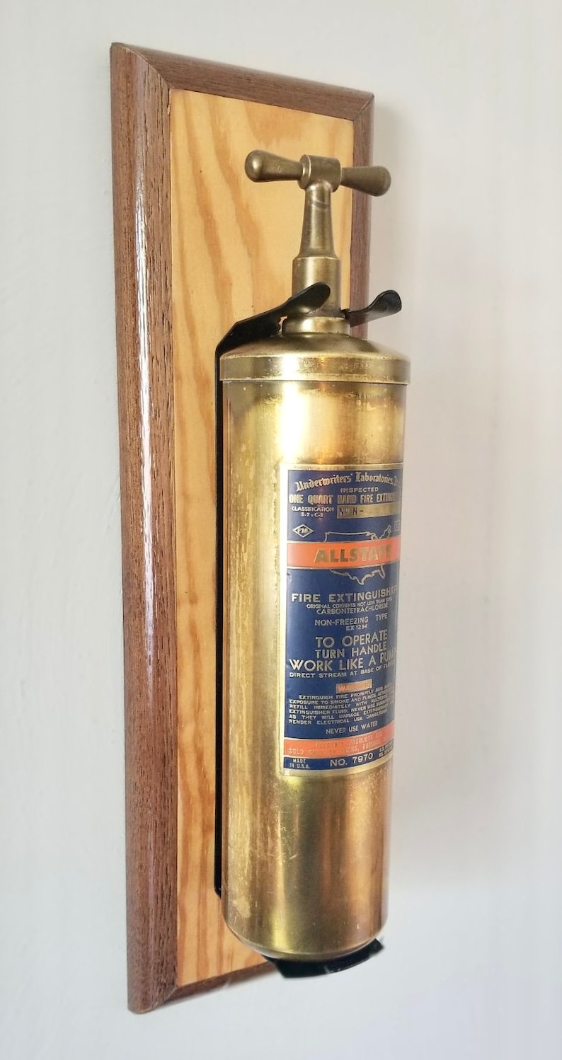 Antique Fire Extinguisher Display Etsy