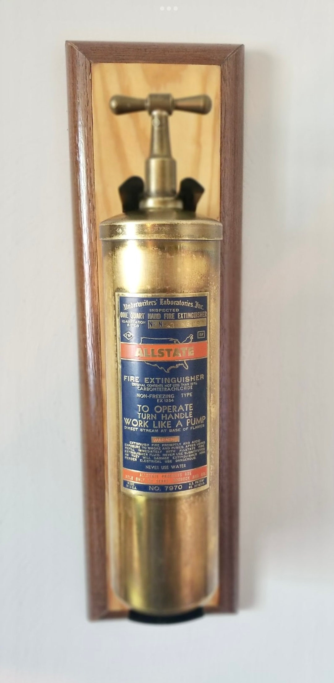 Antique Fire Extinguisher Display Etsy