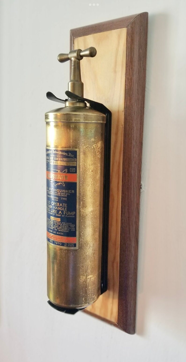 Antique Fire Extinguisher Display Etsy