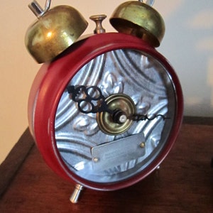 Vintage Upcycled Alarm Clock
