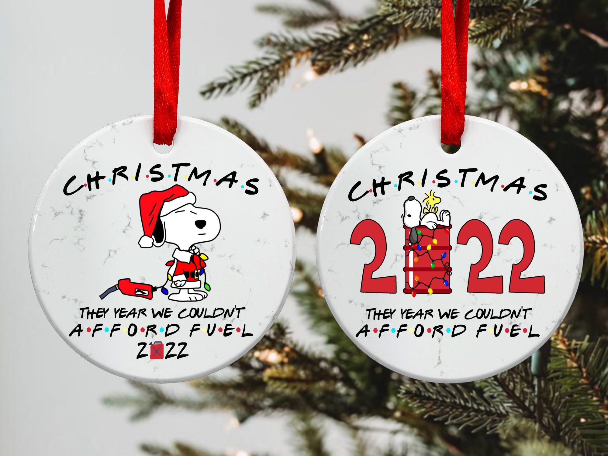 Discover Snoopy Christmas Tree Ornament, Gas 2022 Ornament