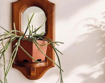 Vintage Wood Wall Mirror
