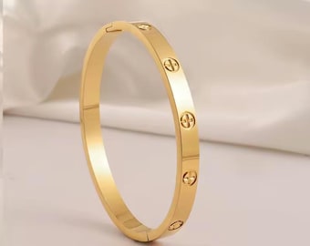 Pulsera de esclava chapada en oro de 18 quilates con cadenas sin níquel