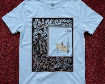 The Ugly Duckling and Swan T-Shirt (Theo van Hoytema, Lithograph, 1893)