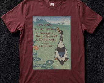 Les Amis de l'Art Japonais T-Shirt (Jules Chadel, Woodcut, 1909)