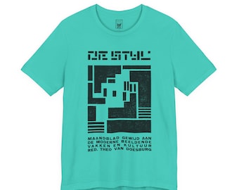 De Stijl Journal Cover T-Shirt (Vilmos Huszár, Linocut, 1918)
