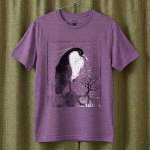 Night Heron T-Shirt (Henri Verstijnen, Woodcut, 20th c.)