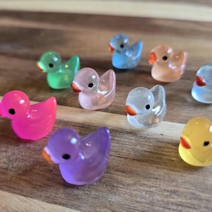 Glow in the Dark Duck Magnets - Refrigerator Magnets/ Locker Magnets/Mini Magnets/Magnet Sets/Ducks