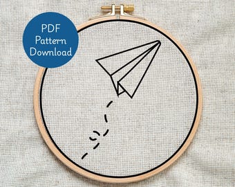Hand Embroidery Pattern: Beginner Stitch Guide & Hoop Templates (PDF Download)