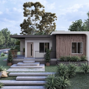 NICE House FLOORPLAN + ELEVATION | (10x10 Meters) Modern House | Luxury Home | 2 bedrooms