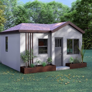 Small Tiny House Design: 5x5 Meter, 1 Bedroom (Digital Product)