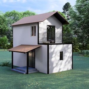 An Original Tiny House Design: 4x7 Meter, 1 Bedroom (Digital Product)