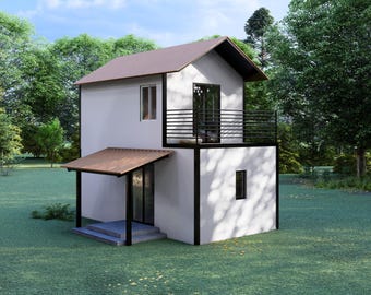 An Original Tiny House Design: 4x7 Meter, 1 Bedroom (Digital Product)
