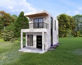 Tiny House Design | (4x8 Meters) | 1 Bedroom House Tour (Digital Download)