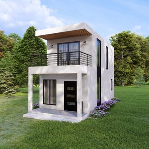 Tiny House Design | (4x8 Meters) | 1 Bedroom House Tour (Digital Download)