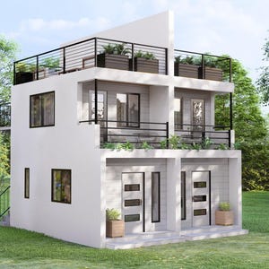 Small 1 Bedroom House (3x6 Meters) Tiny House Design | With a Flat Roof | Small Lot | FLOORPLAN + ELEVATION
