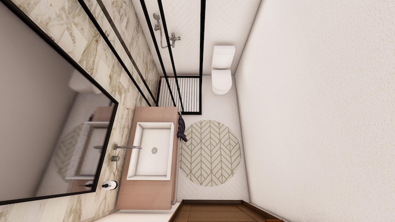 Modern Small House Floor Plan: Two Story, 2 Bedroom (Digital Download) image 6