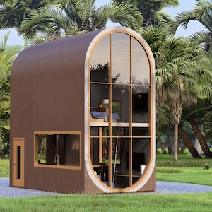 Tiny House Design (3x6 Meter): Modernes 1 Schlafzimmer Home Pläne (Digitaler Download)