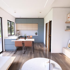 Modern Small House Floor Plan: Two Story, 2 Bedroom (Digital Download) image 4