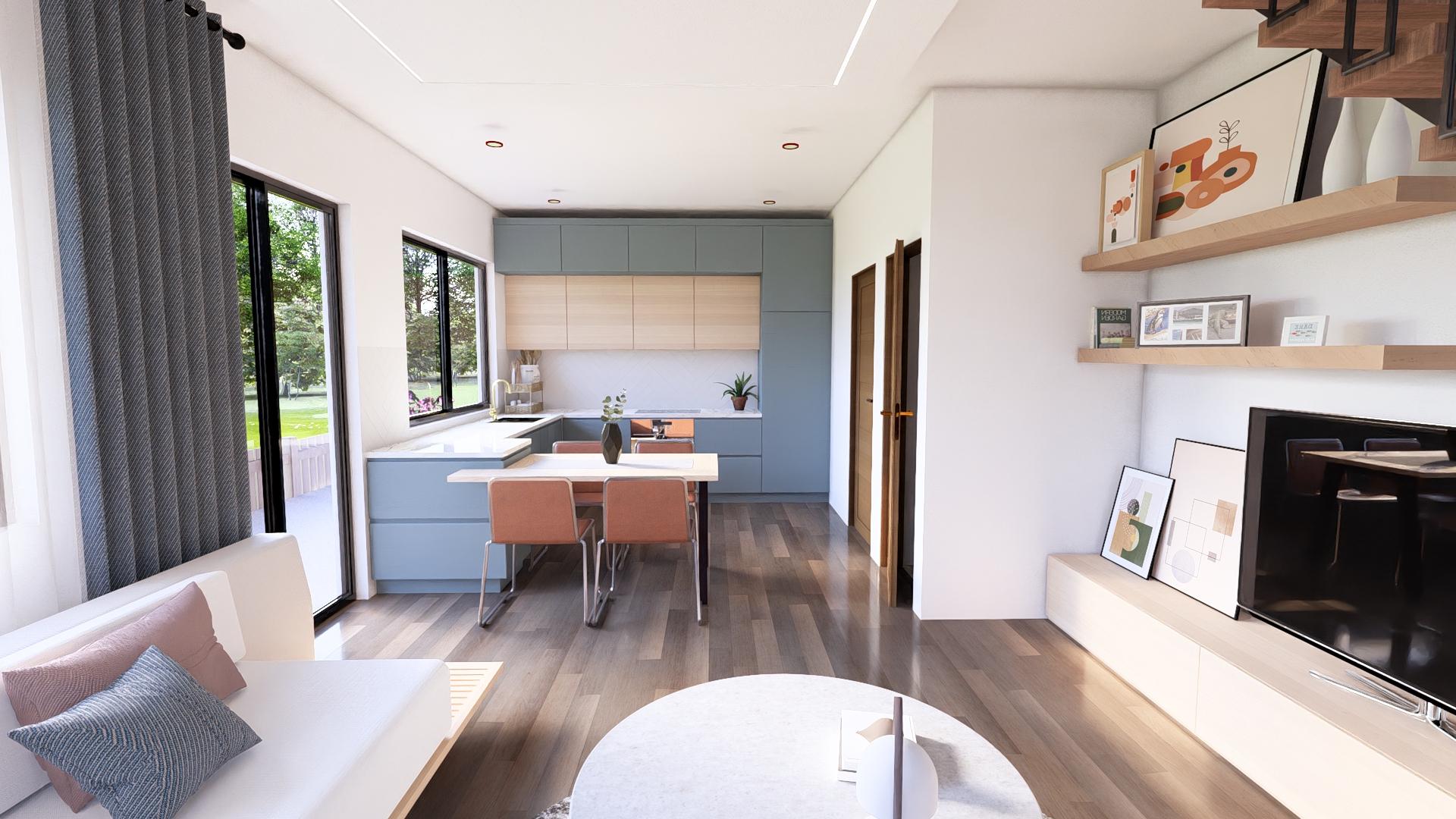 Modern Small House Floor Plan: Two Story, 2 Bedroom (digital Download ...