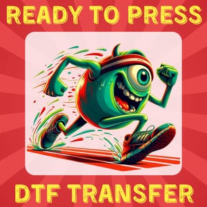 Disney Monster DTF Transfer – Monster Ready to Press for Shirts, Disney Monsters University DTF, Monster Inc Movie DTF Transfers, Movie Dtf