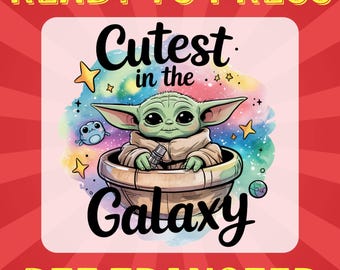 Grogu Star Wars DTF Transfer Bundle: Galaxy Shirt Prints