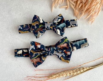 Zoo Print Premium Bow Tie for Kid Liberty Bowtie First Birthday Bow tie for Photo Shoot Gift for Boy Bow tie Baby Toddler Formal Wear