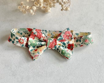 Floral Bow Tie for Baby Boy Premium Liberty Bowtie Ring Bearer Pageboy Wedding Bowtie Accessories for Boy Photo Shoot Xmas Gift for Boy