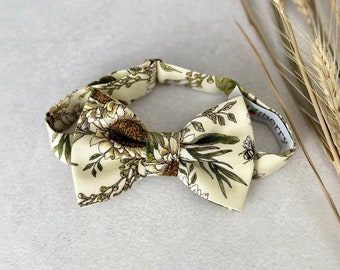 Sunflower Bow tie Men Floral Bow Tie for Groom & Groomsmen Summer Bow Tie Sunflower Wedding Bow Tie for Kid Ring Bearer Bow Tie for Pageboy