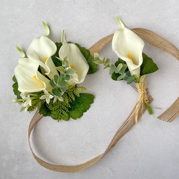 Calla Lily Corsage Etsy