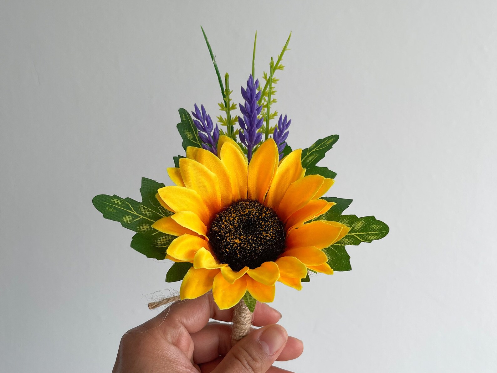Big Sunflower Wrist Corsage Rustic Sunflower Boutonnières Etsy