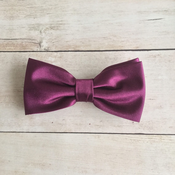 Solid Violet Kids Pre-Tied Bow Tie