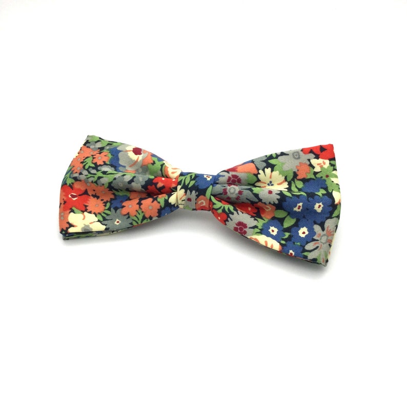 Blue Floral Bow Tie Liberty of London Bow Tie Pre Tied Mens - Etsy