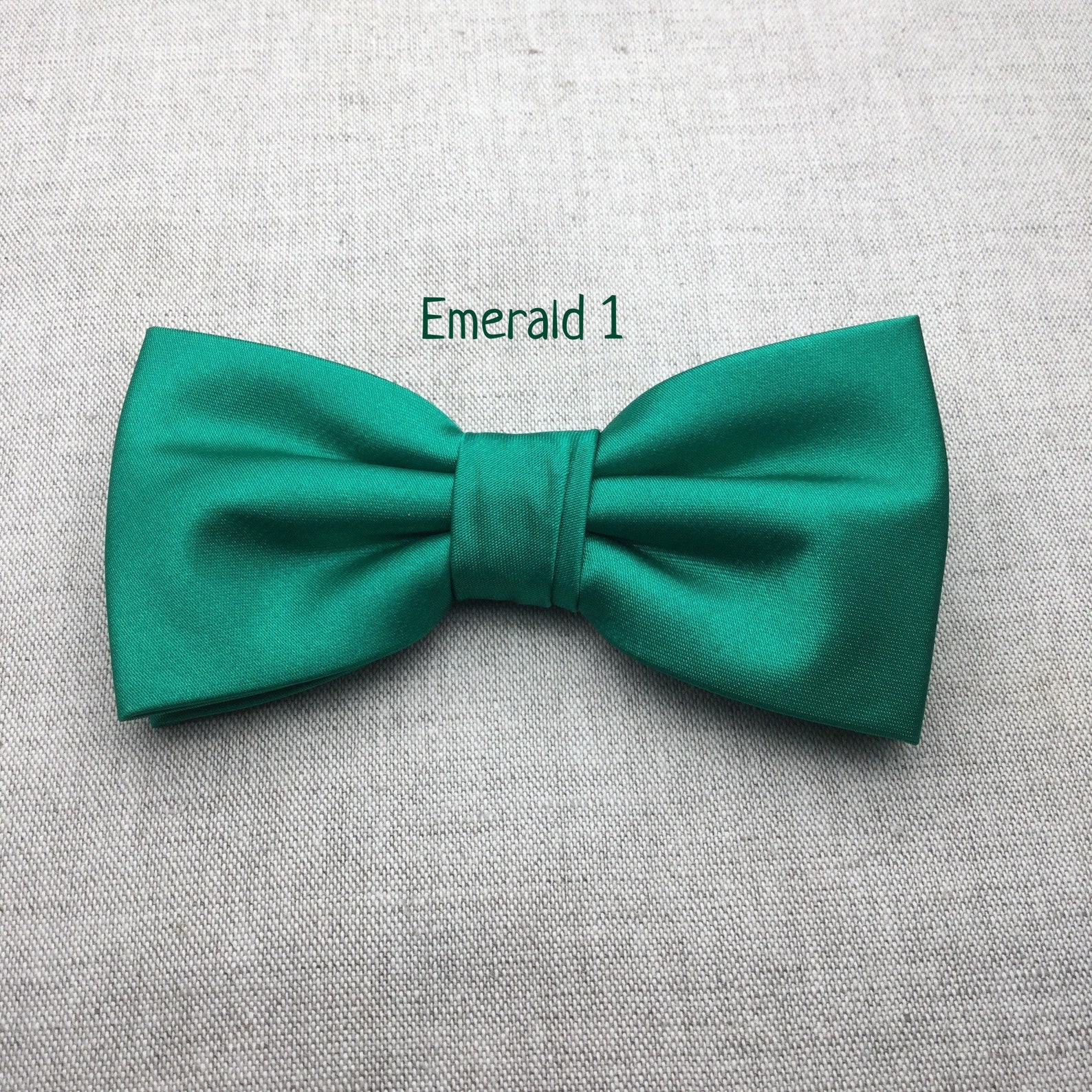 Wedding Bow Tie Mens Satin Bow Tie Solid Green Bow Tie Etsy