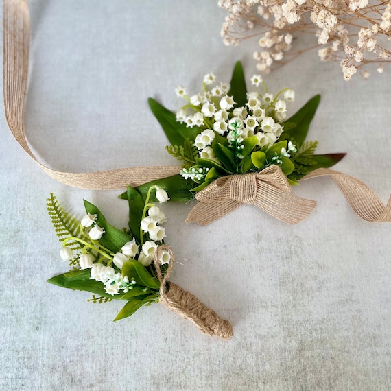 Lily of the valley wedding boquet + 4x lily of the valley buttonholes Lily of the valley wedding boquet + 4x lily of the valley buttonholes