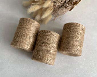 Rustic Jute Twine String 2mm thick Wedding Natural Gift Wrap Garden Twine Crafting Jute Twine Eco Friendly Sustainable String for DIY Craft