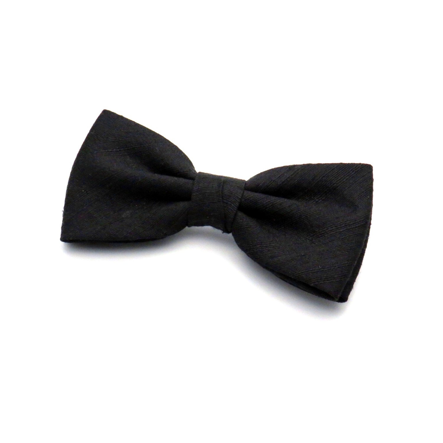 Kids Pre Tied Clip on Bow Tie-White