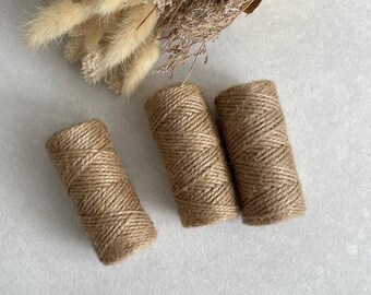 Rustic Jute Twine String 2mm thick Wedding Natural Gift Wrap Garden Twine Crafting Jute Twine Eco Friendly Sustainable String for DIY Craft