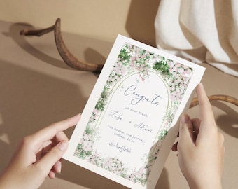 Congratulations On Your Nikah Day Card, Nikah Mubarak, Personalized Nikah Day Card, Wedding Gift Friends, Couple Wedding Day Gift