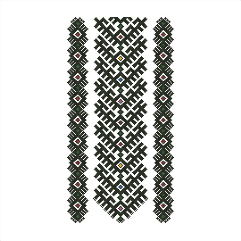 Floral Cross Stitch Pattern PDF for Vyshyvanka Women — Ukrainian ...