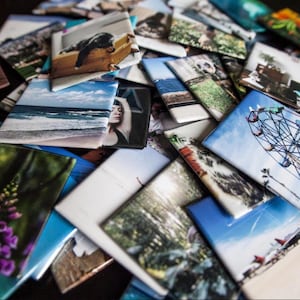 Custom Premium Hardback Fridge Photo Magnets | Wedding Photo Magnets, Family, & Moments into Magnets | Personalized Photo Magnets