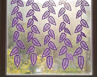 Leaf Crochet Curtain Pattern PDF, Crochet Garland Hanging, Window Door Decor, Instant Download