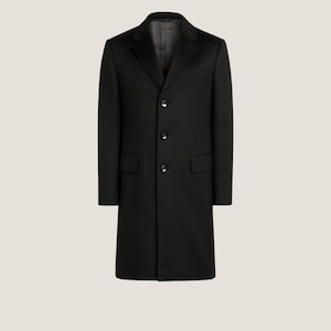 ARNYS PARIS Black Bespoke Coat. 60's French Haute Couture
